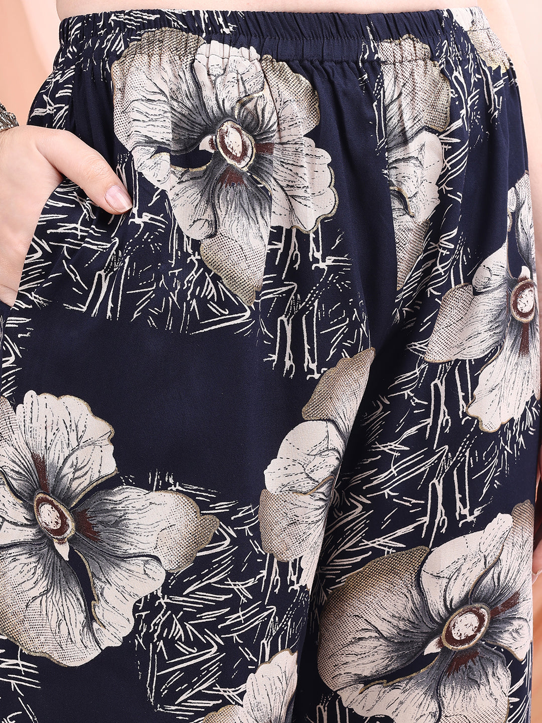 Floral Printed Kurta with Palazzo