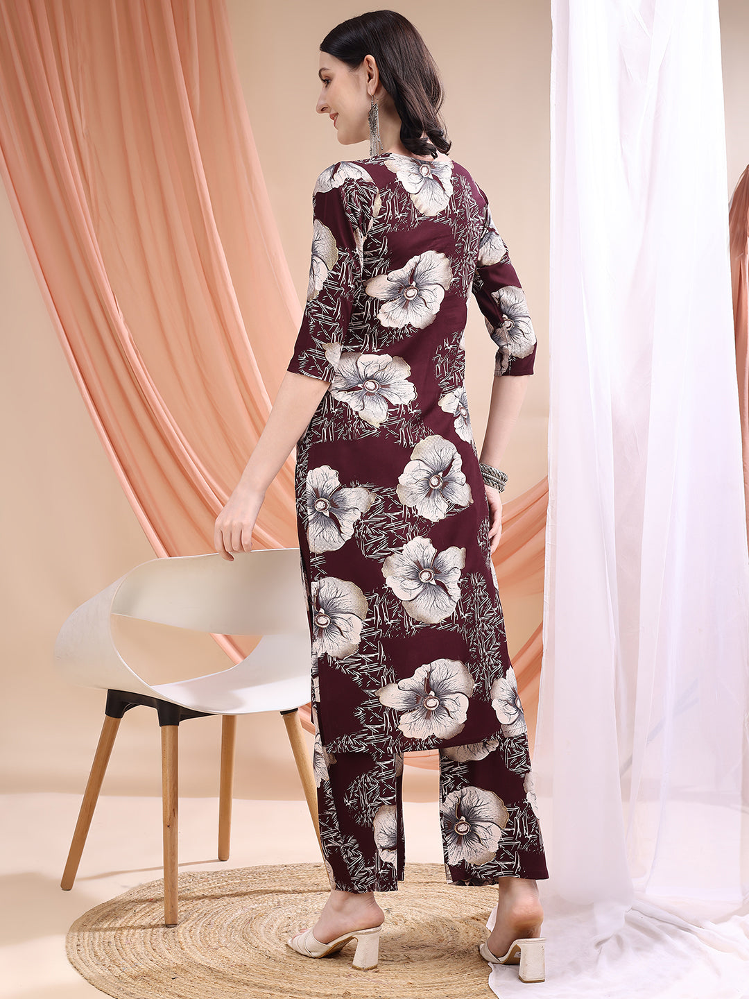Floral Printed Kurta with Palazzo