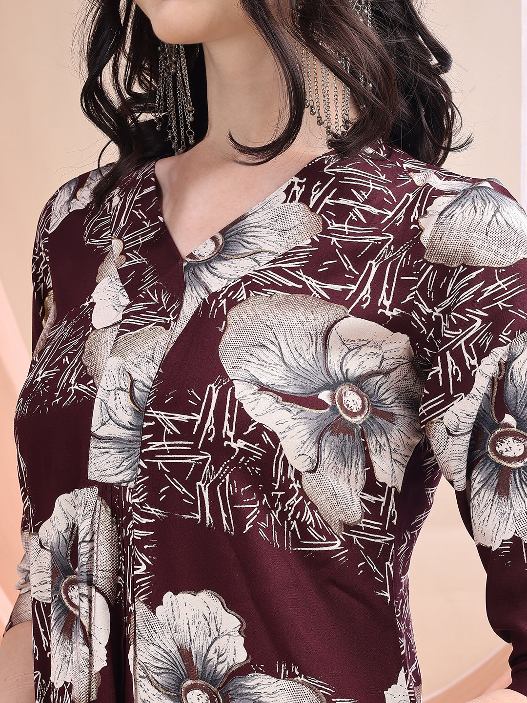 Floral Printed Kurta with Palazzo
