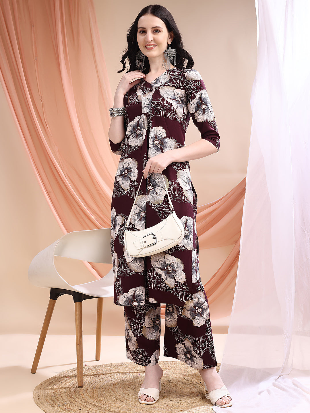 Floral Printed Kurta with Palazzo
