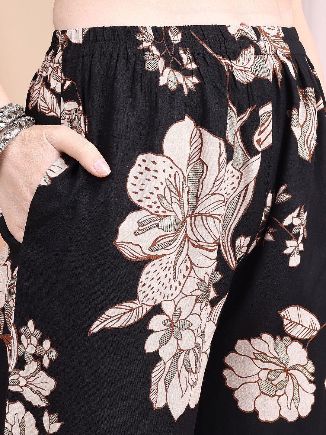 Floral printed kurta set