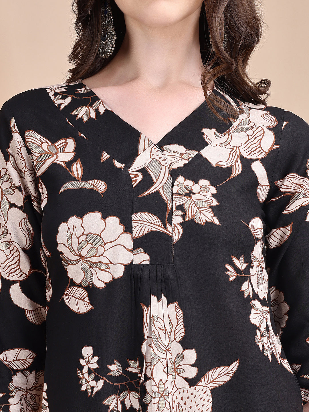 Floral printed kurta set