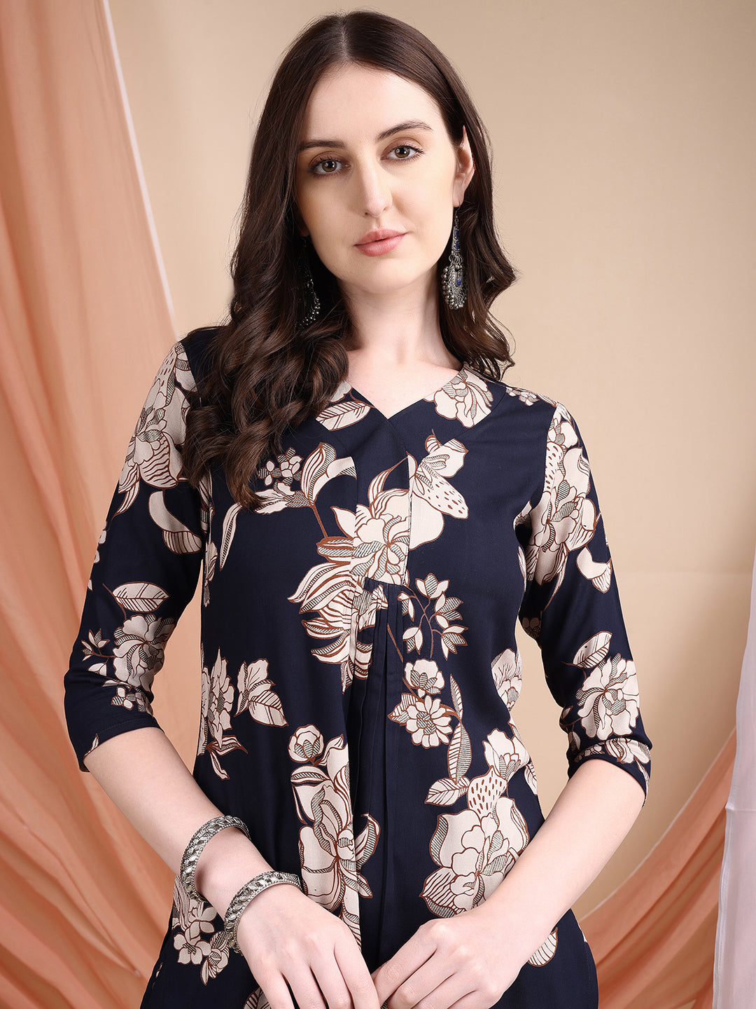 Floral printed kurta set