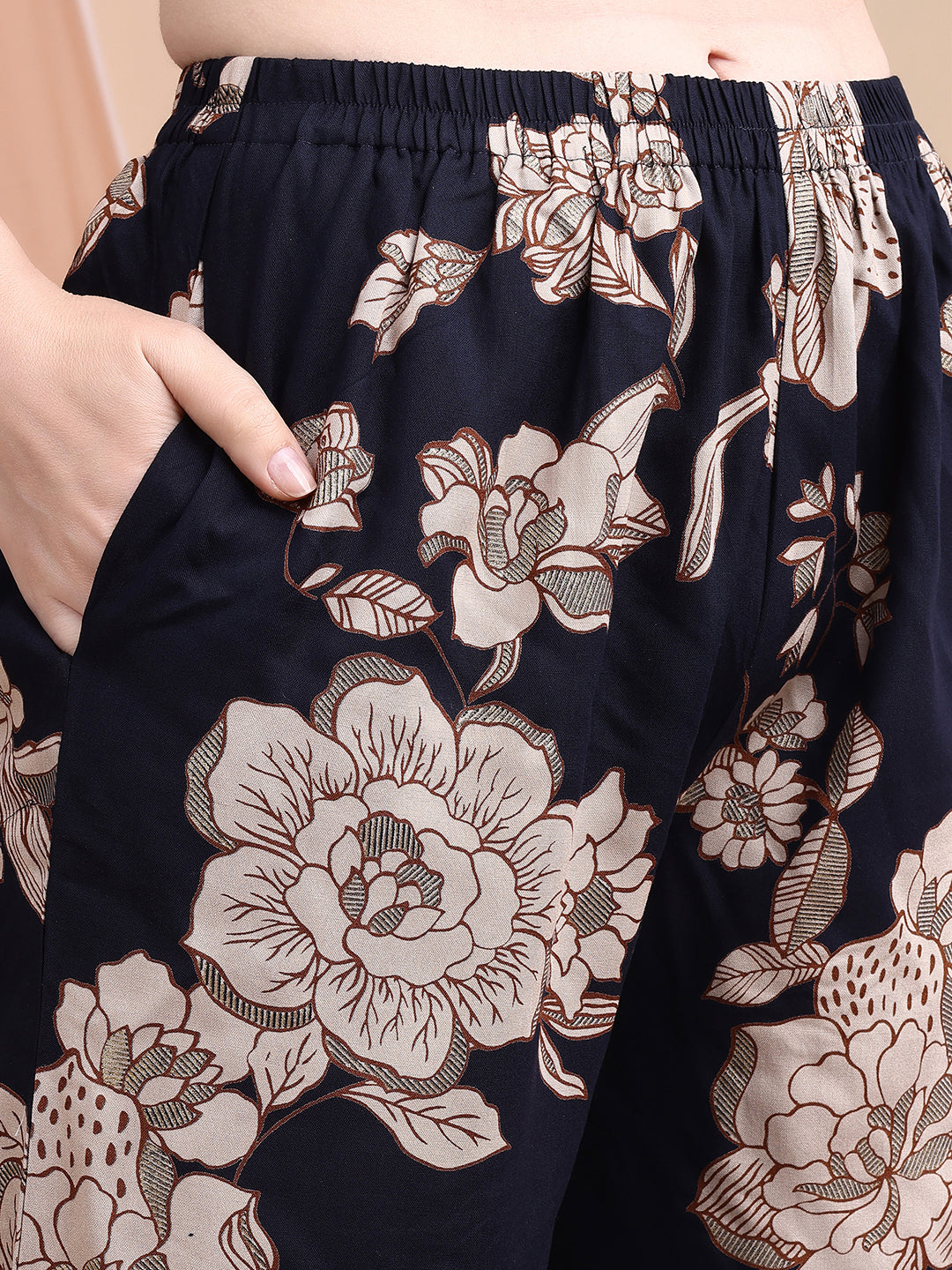 Floral printed kurta set