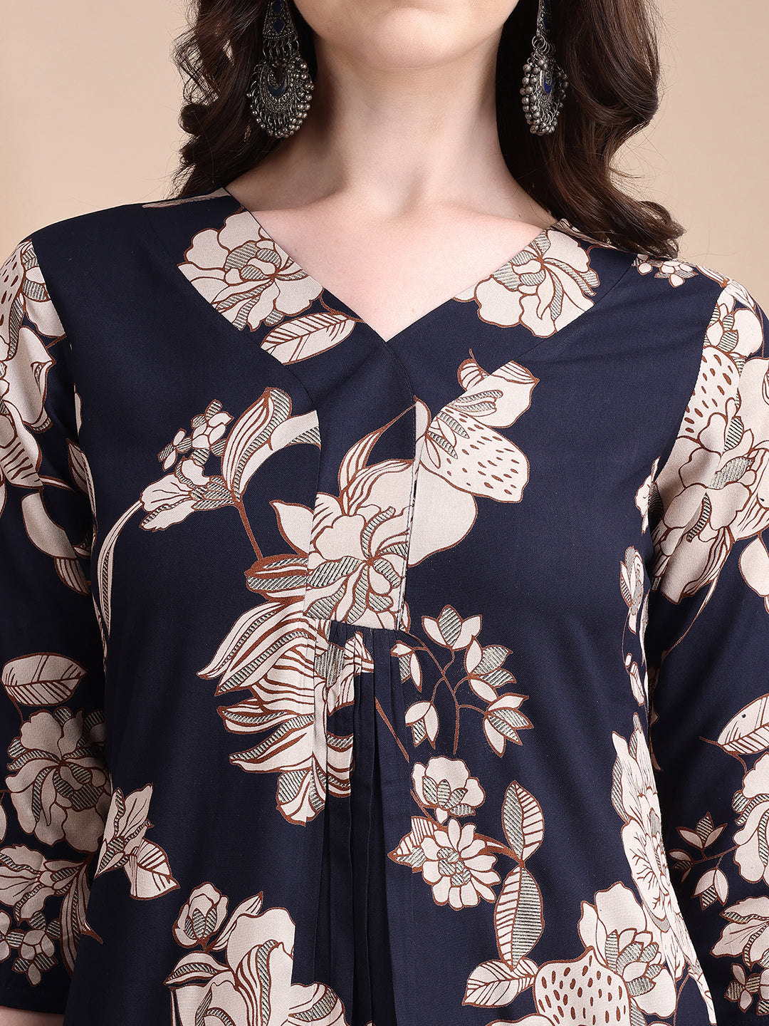 Floral printed kurta set