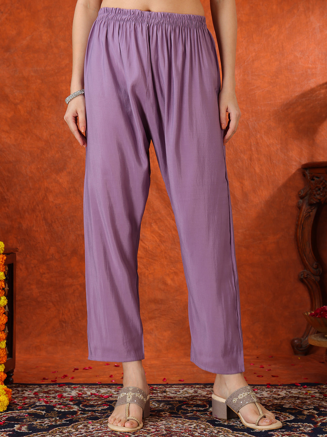 Embroidered Kurta with Pant & Embroidered Dupatta