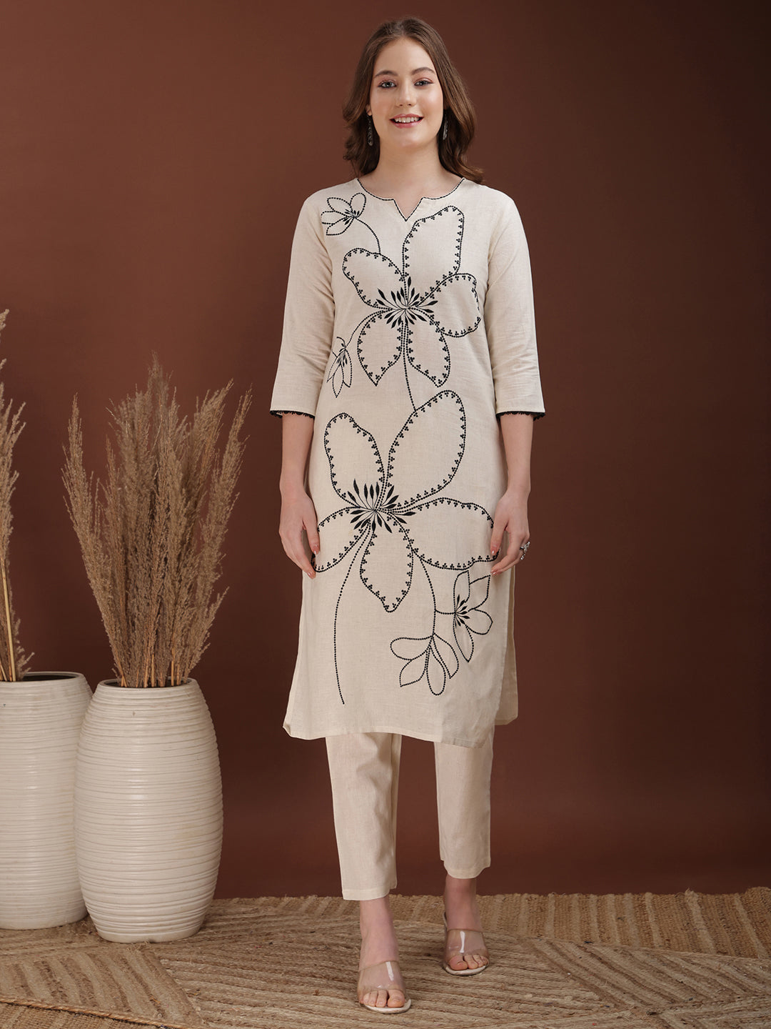 Floral embroidered Co ords