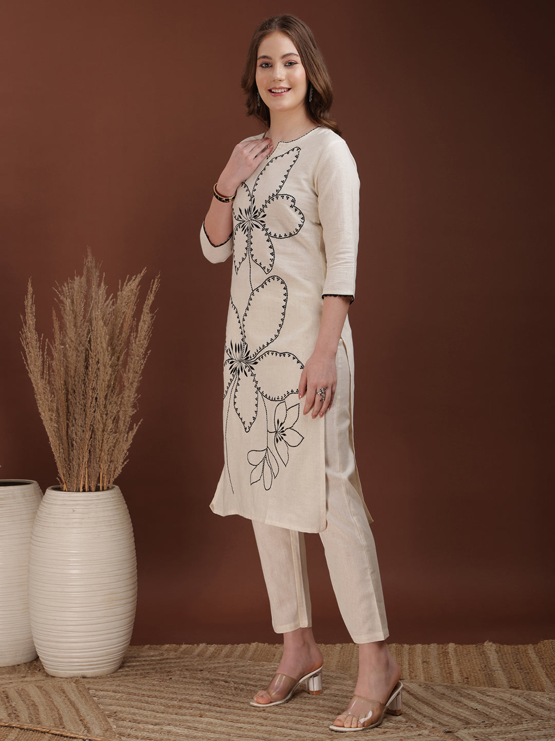 Floral embroidered Co ords
