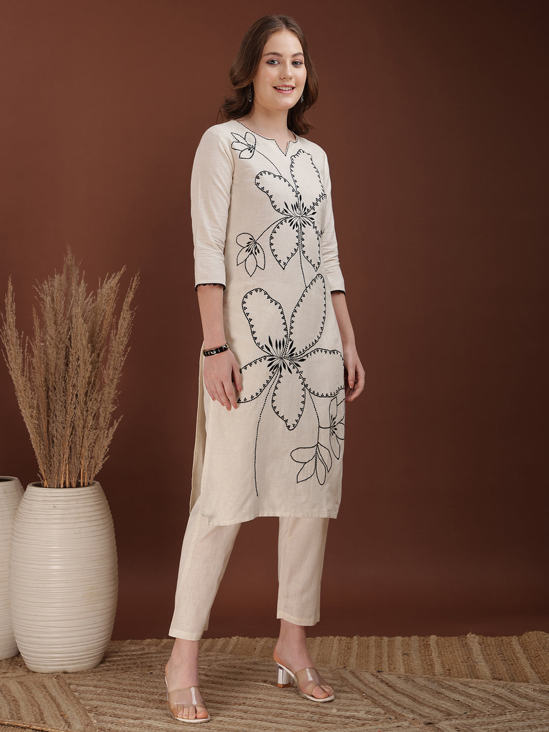 Floral embroidered Co ords