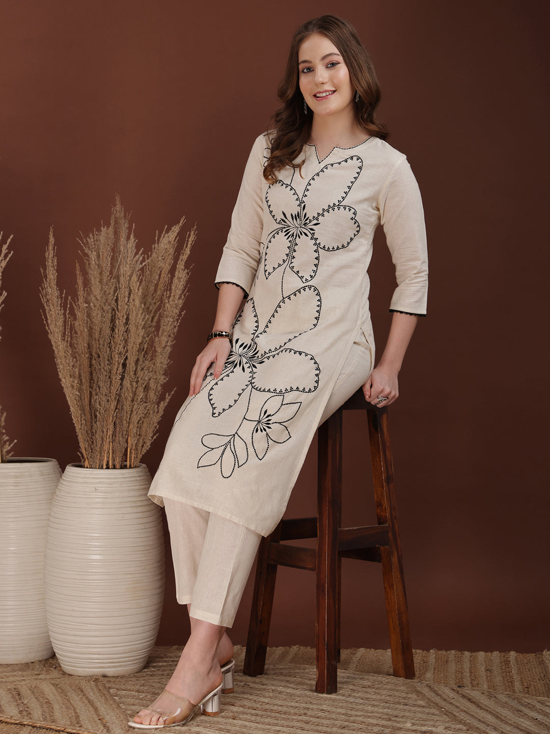 Floral embroidered Co ords