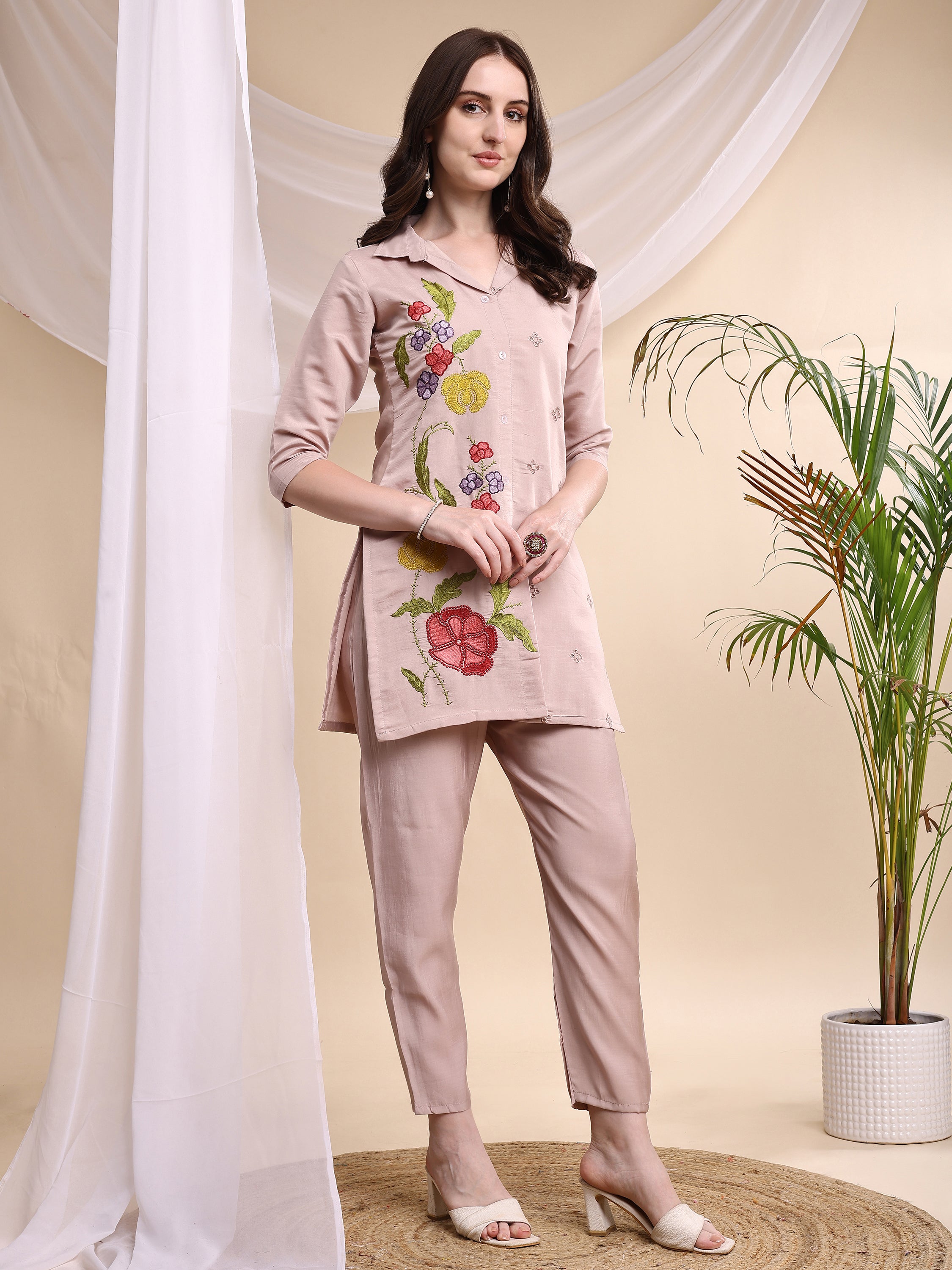 Floral Embroidered Co ords