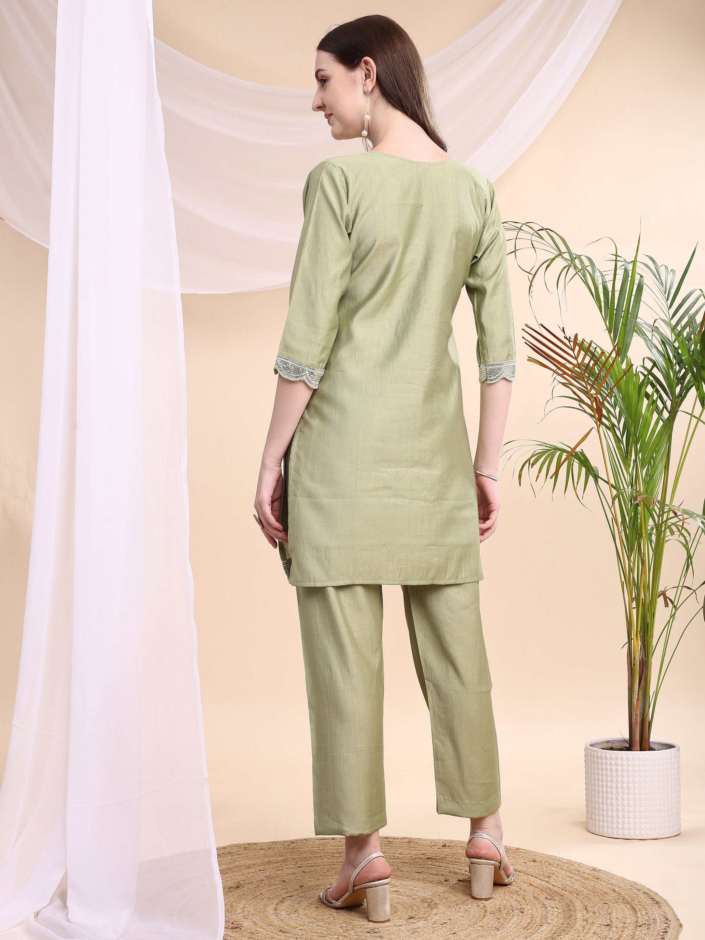 Floral Embroidered Co-ords
