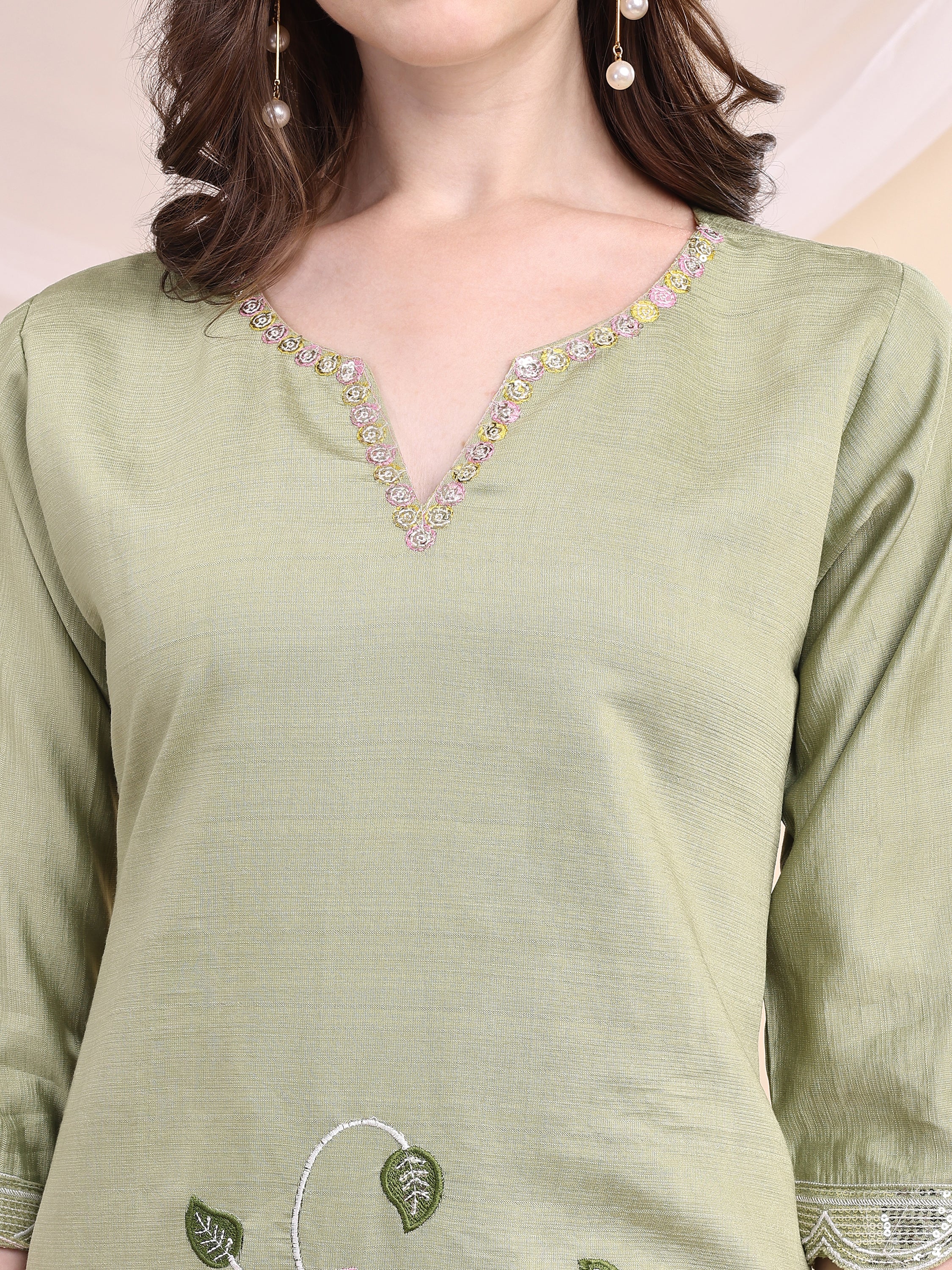 Floral Embroidered Co-ords