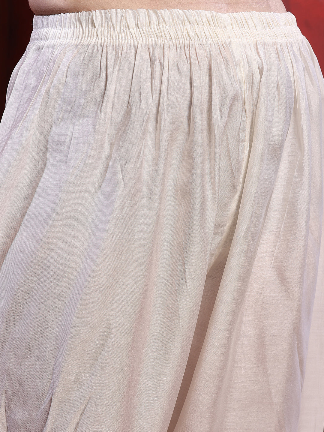 Sequinned & Thread Embroidered Kurta with Pant & Embroidered Dupatta