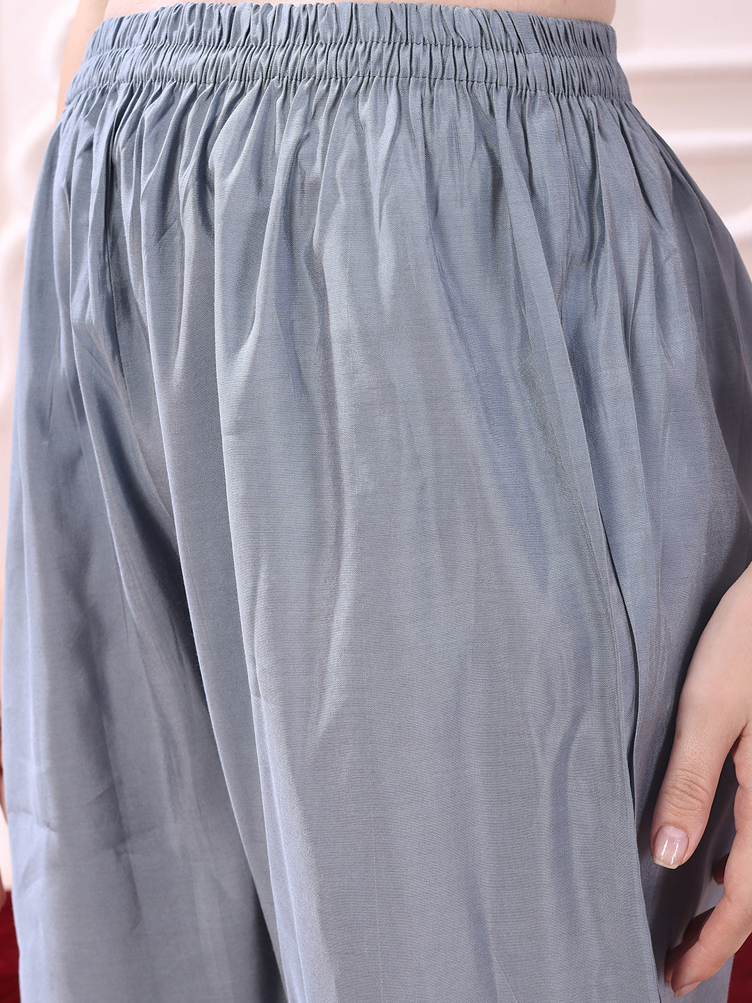 Heavy Hand embroidered Kurta with Pant & Dupatta