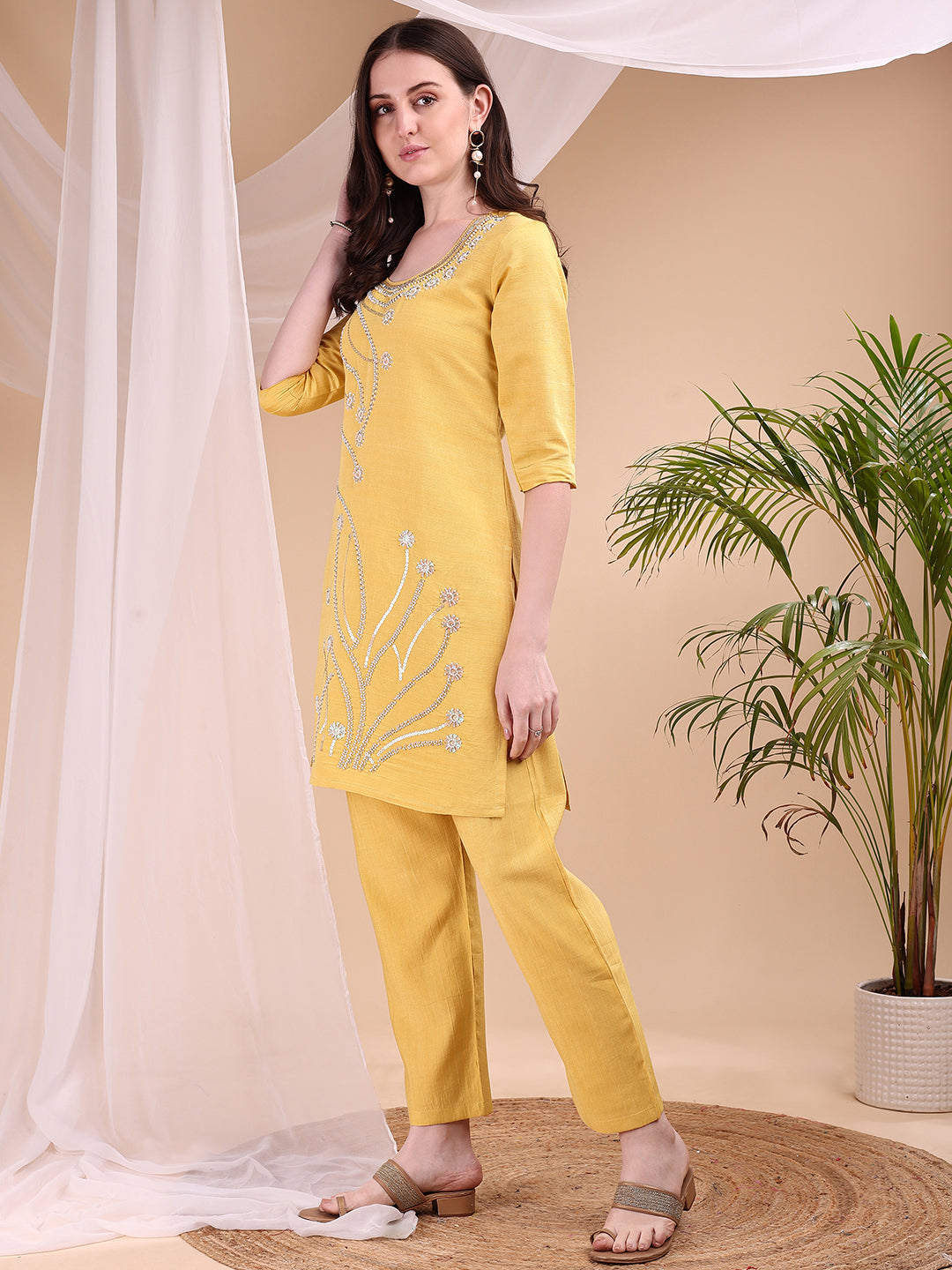 Hand embroidered Co ords