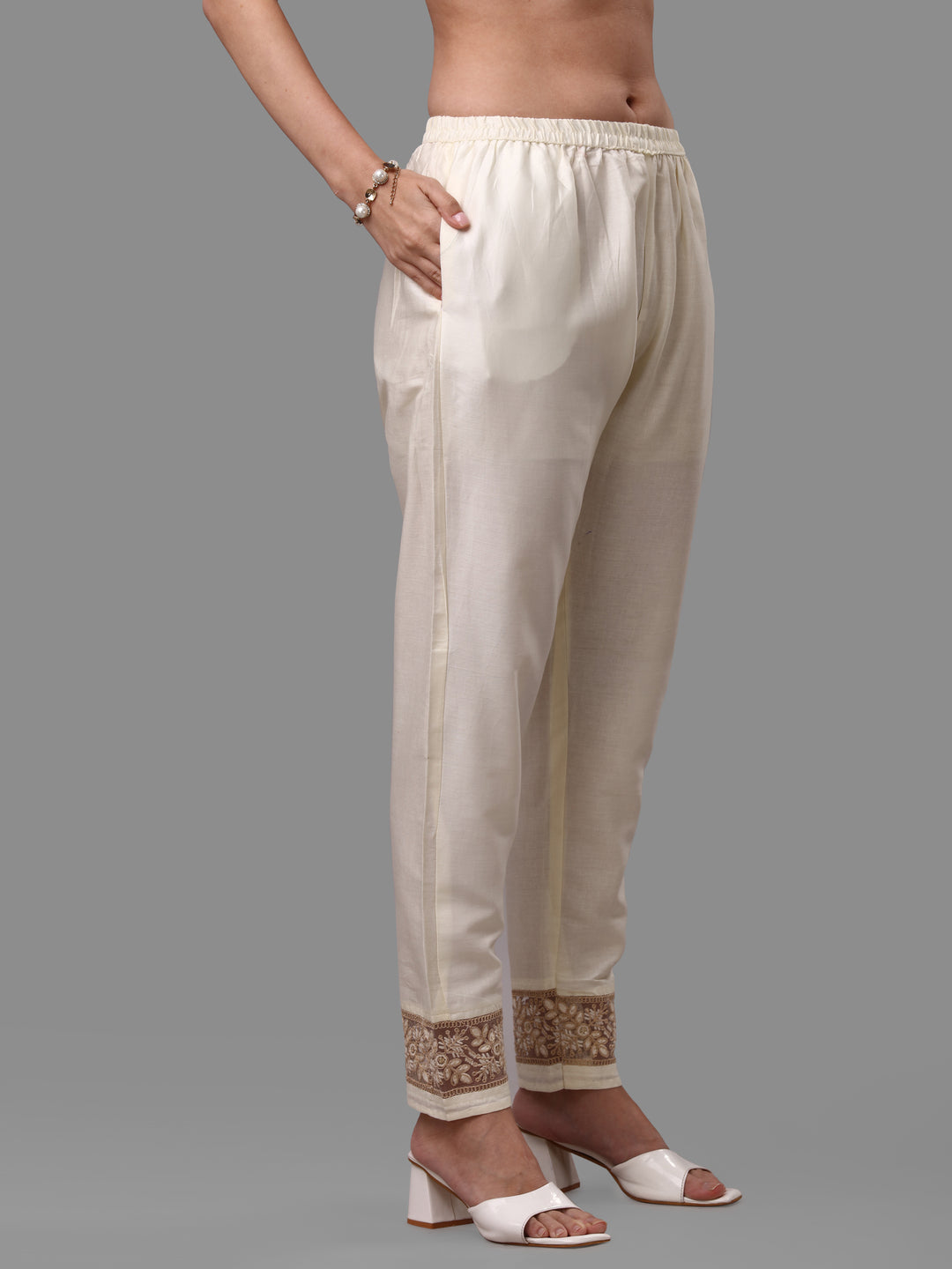 Embroidered Kurta with Pant & Dupatta Set