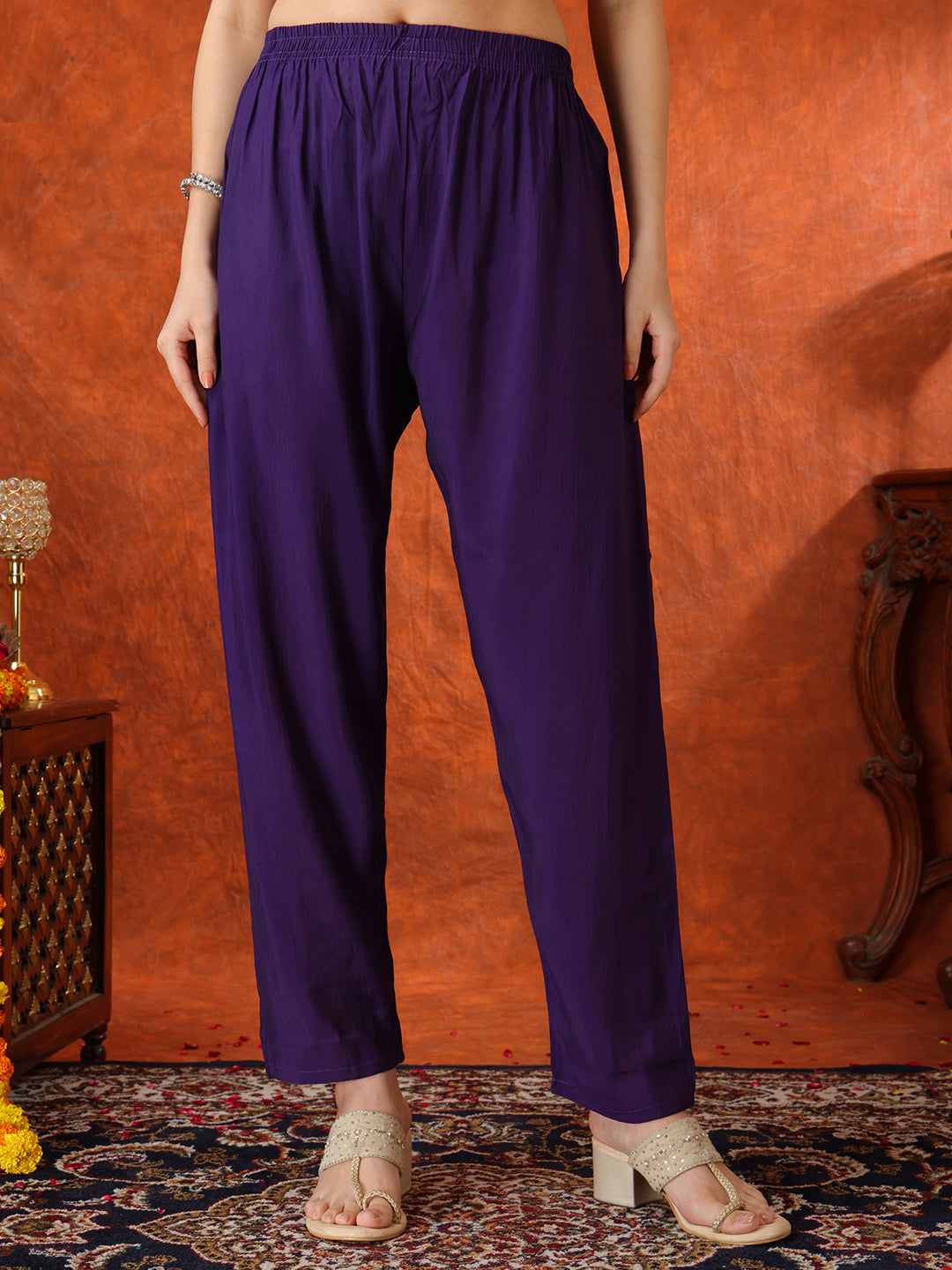 Hand Embroidered Kurta with Pant &  Embroidered Dupatta