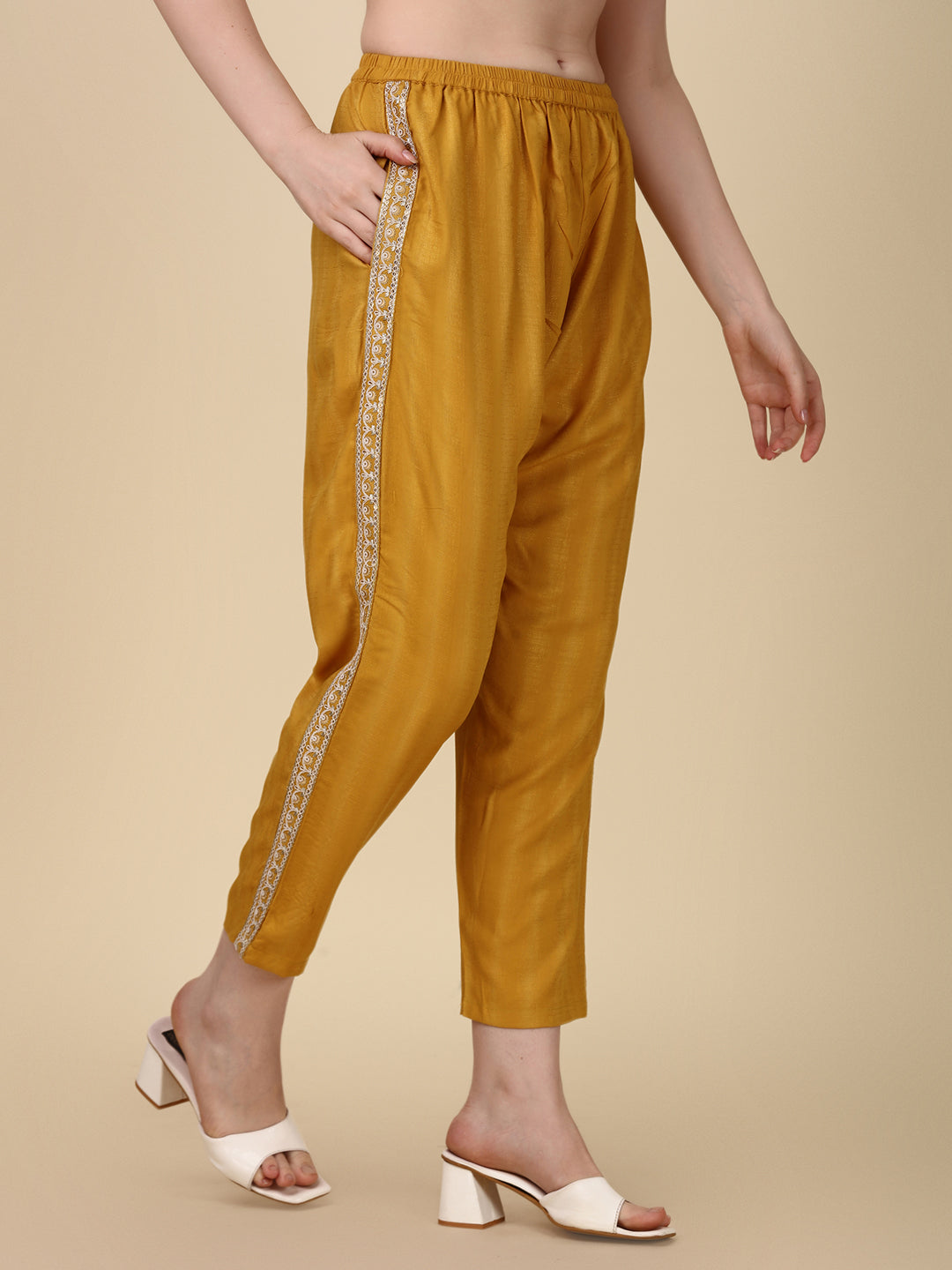 Embroidered Kurta with Pant and Dupatta Set Premium