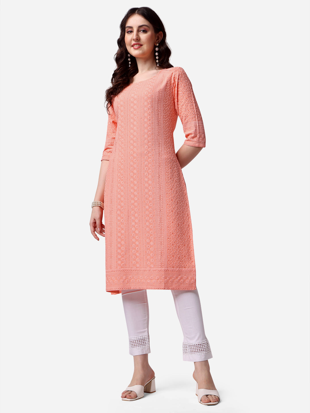 Thread Embroidered Kurta