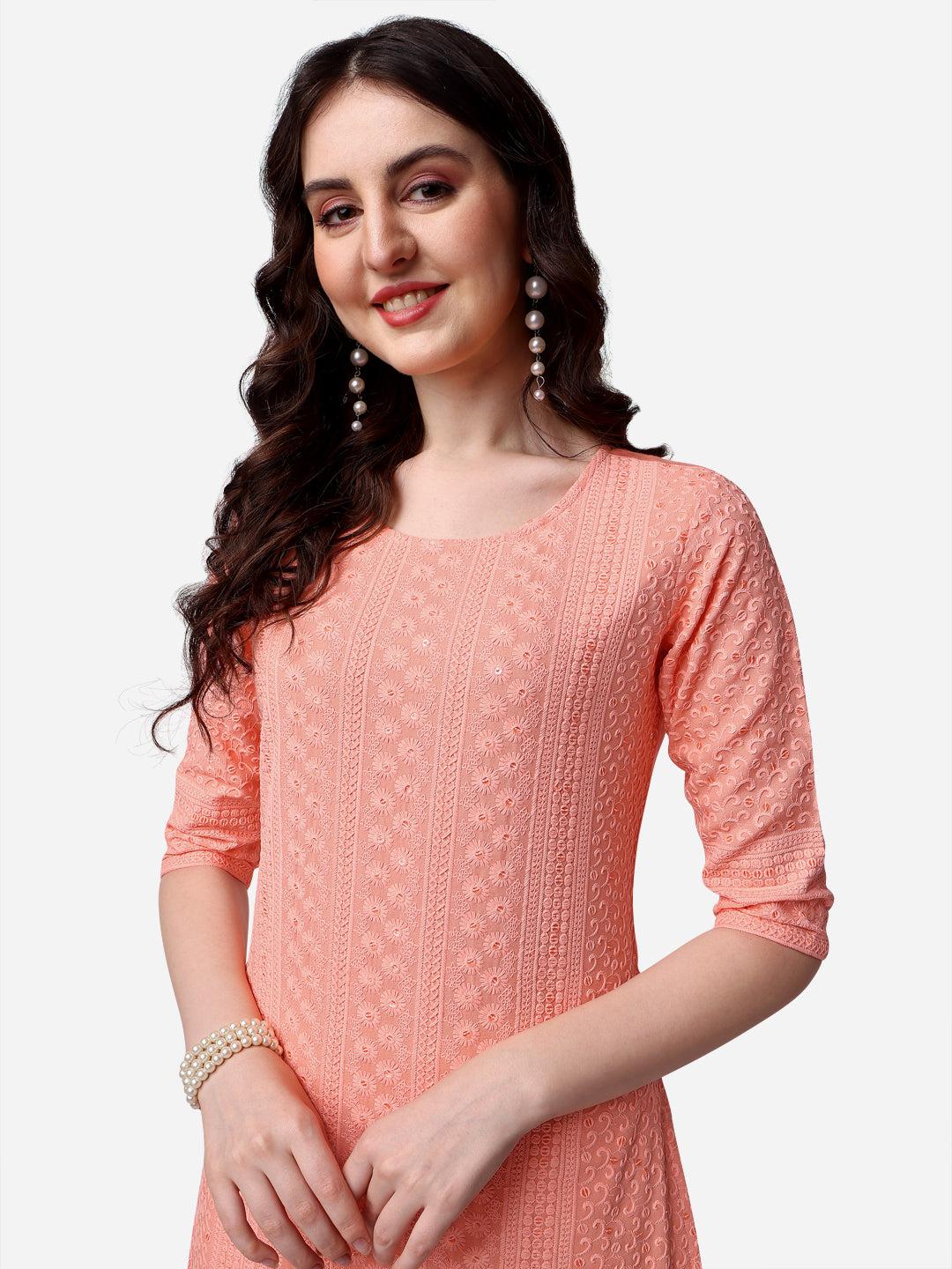 Thread Embroidered Kurta