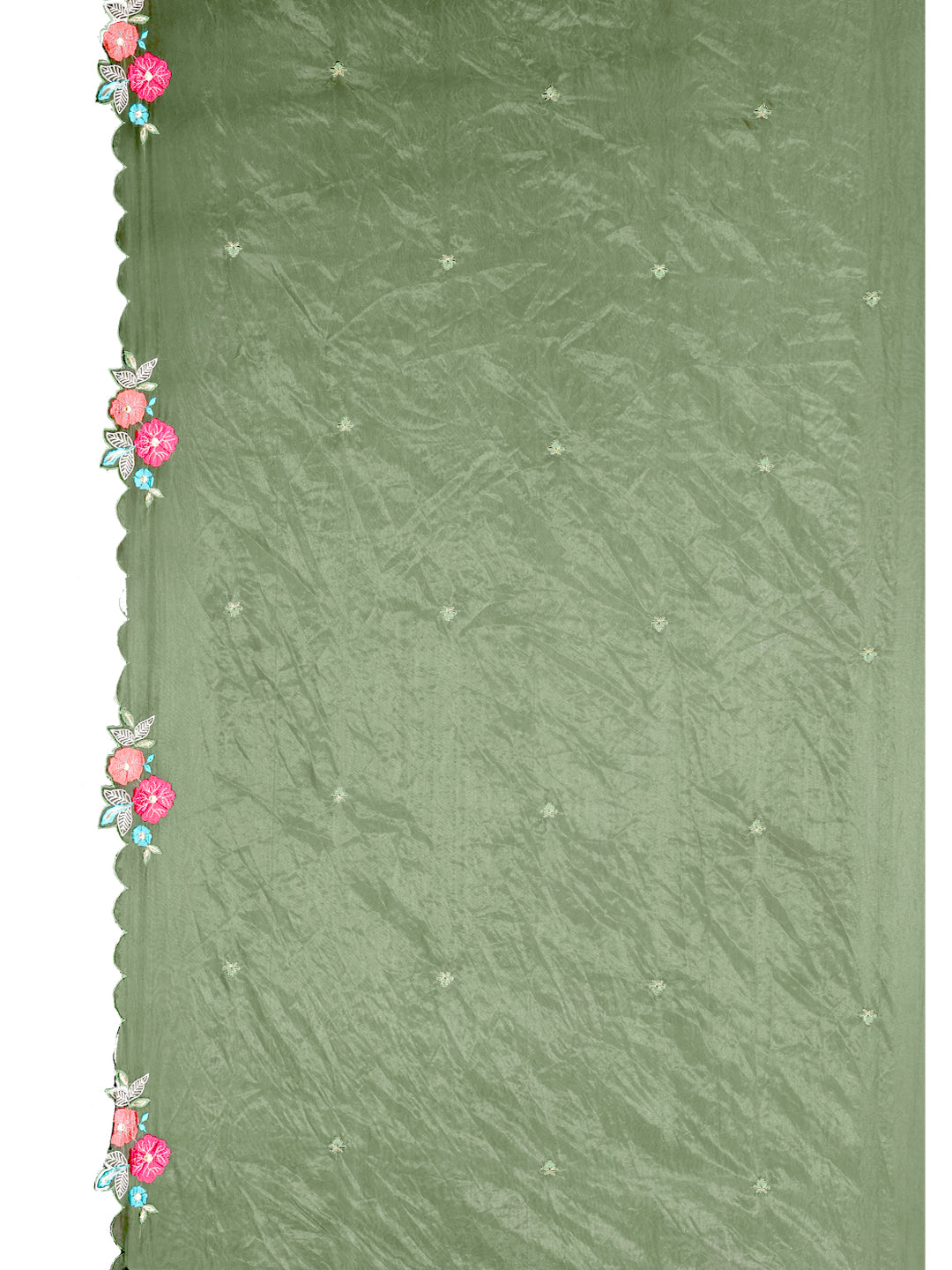 Hand & Machine embroidered Kurta with pant & Embroidered Dupatta