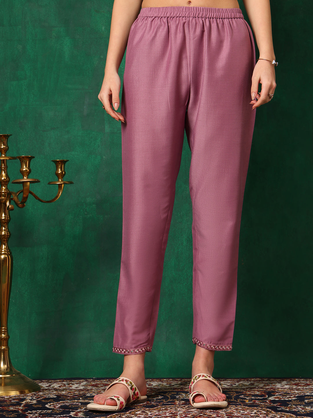 Mirror Embroidered Kurta with Pant & Embroidered Dupatta