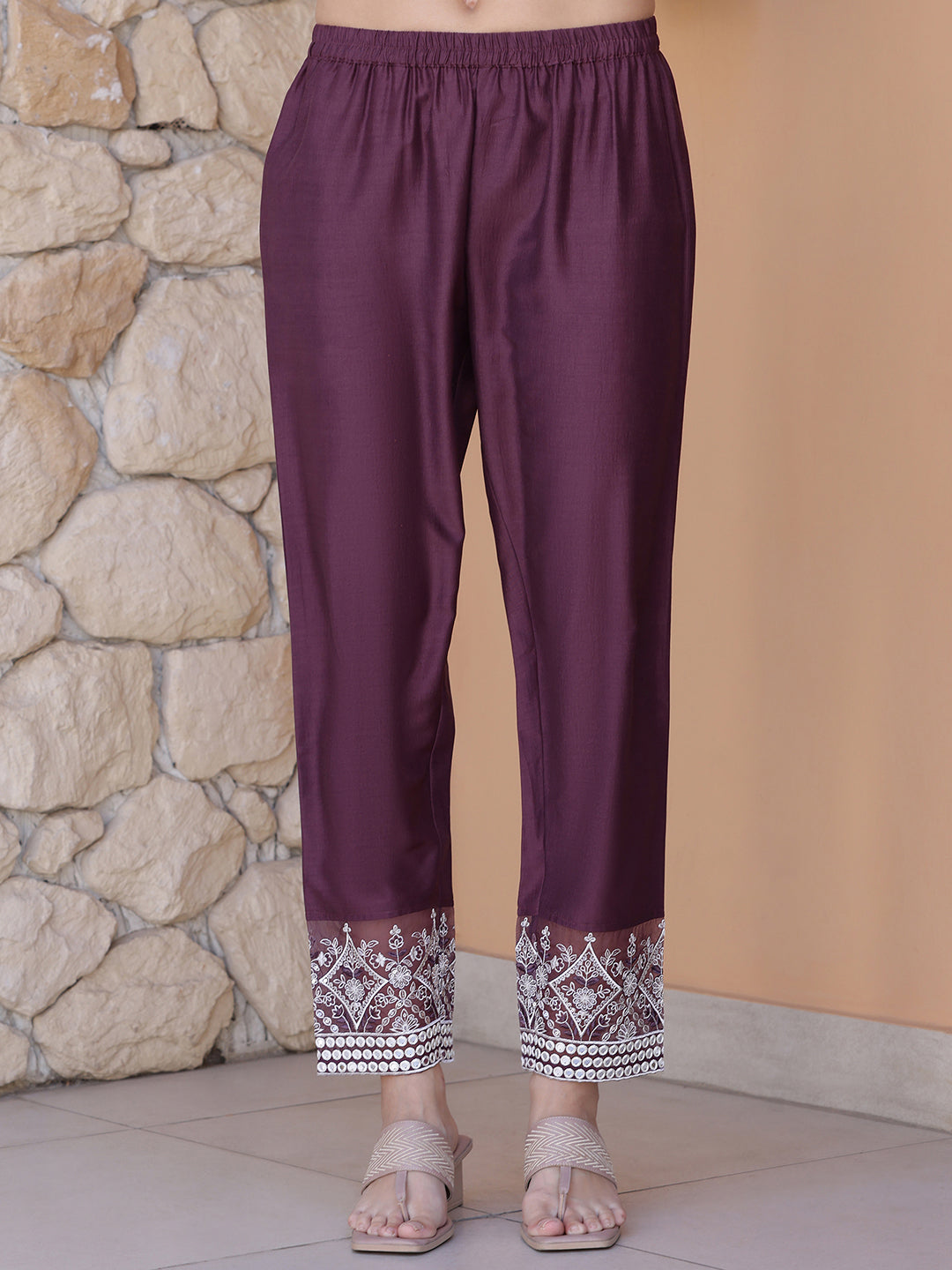 Mirror Embroidered Kurta with Pant & Embroidered Dupatta