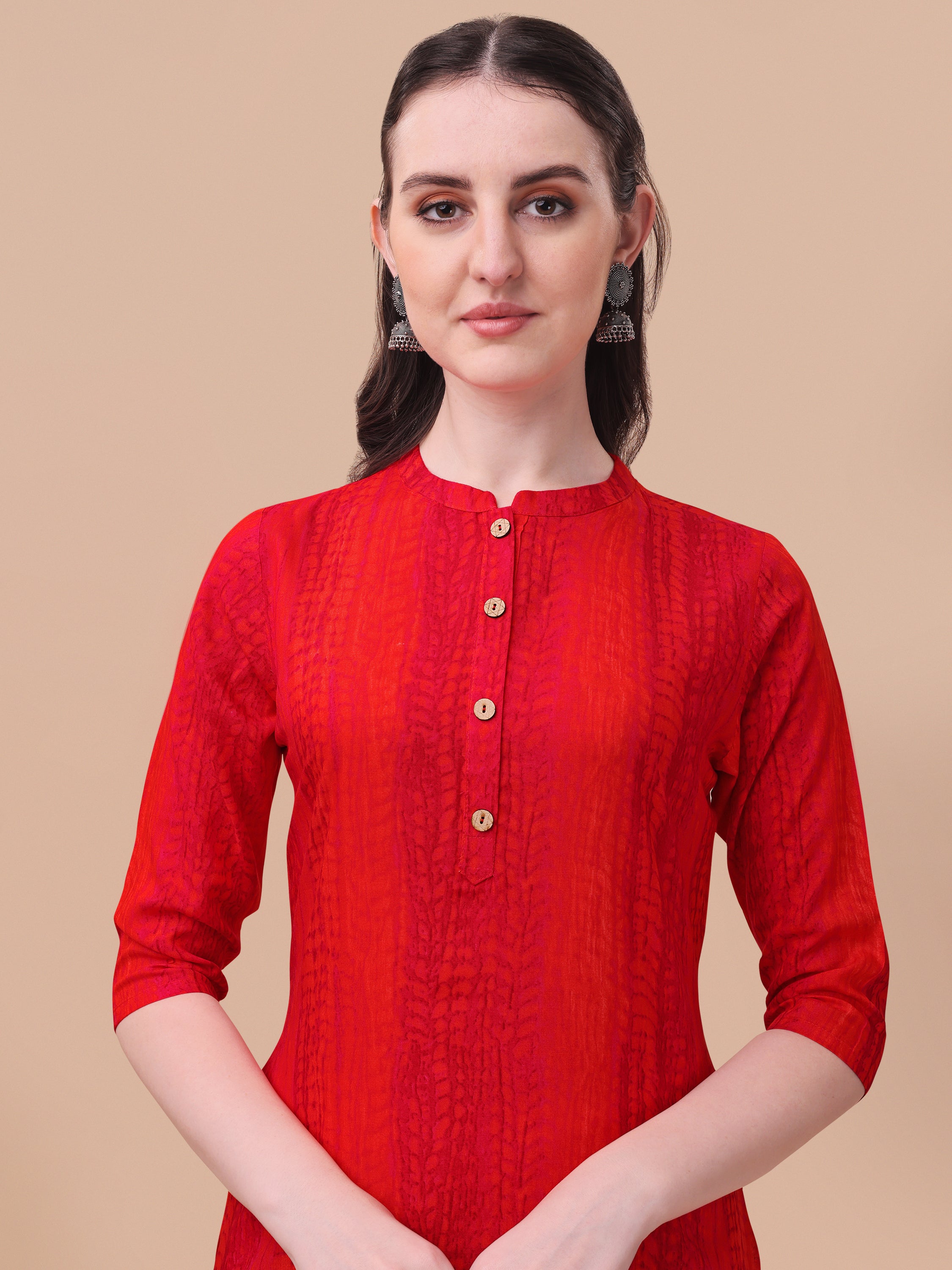 Shibori Printed Front Buttoned Kurta