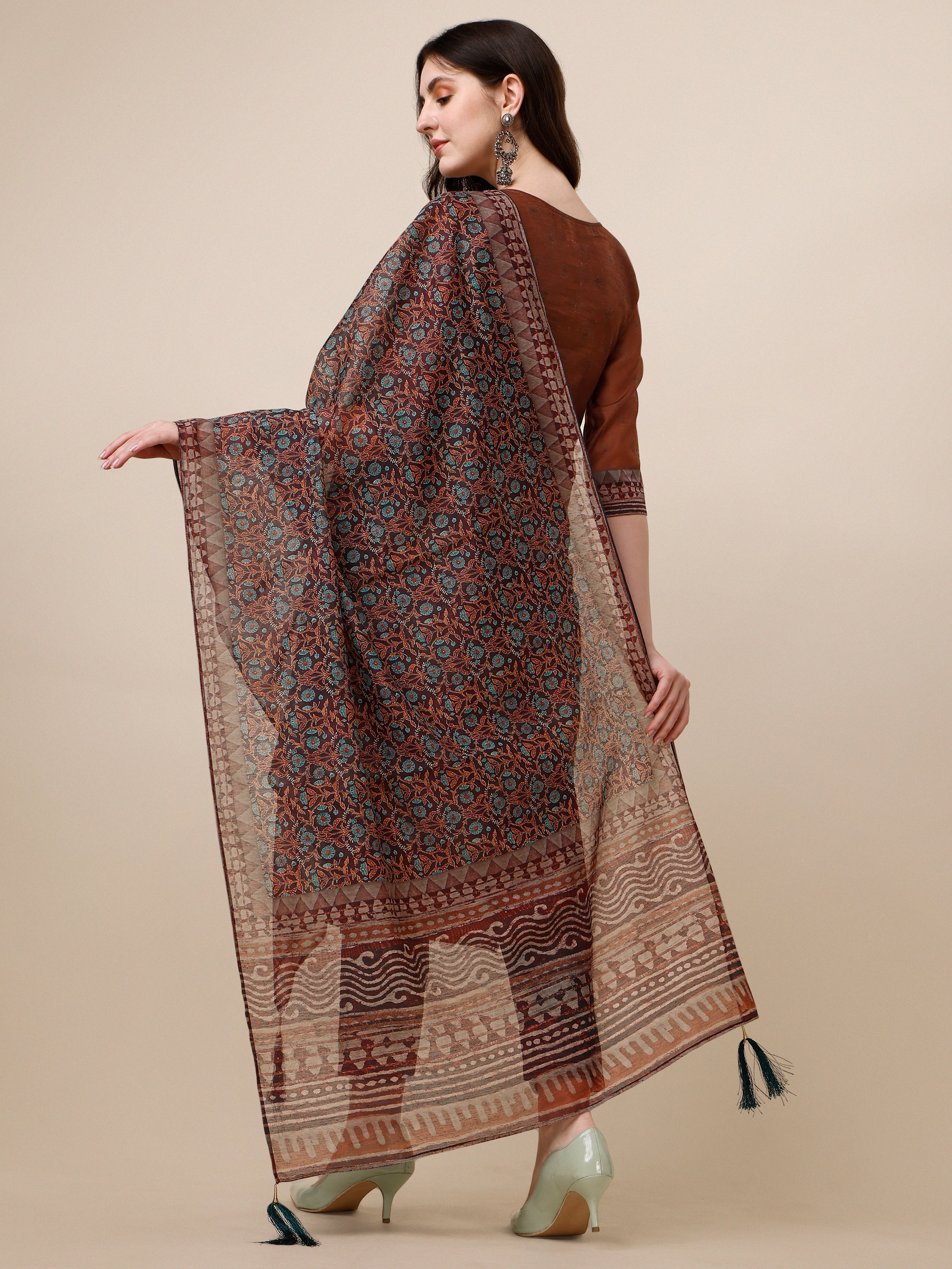 Kurta with Pant and Printed Dupatta set