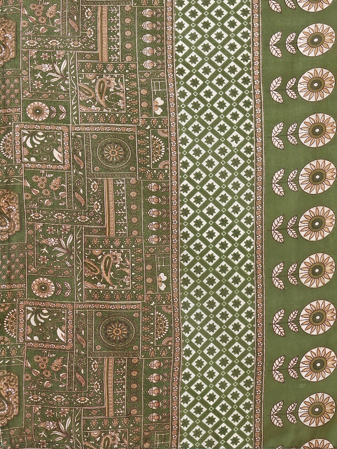 Cotton Printed Kurta with Pant and Printed Dupatta Set