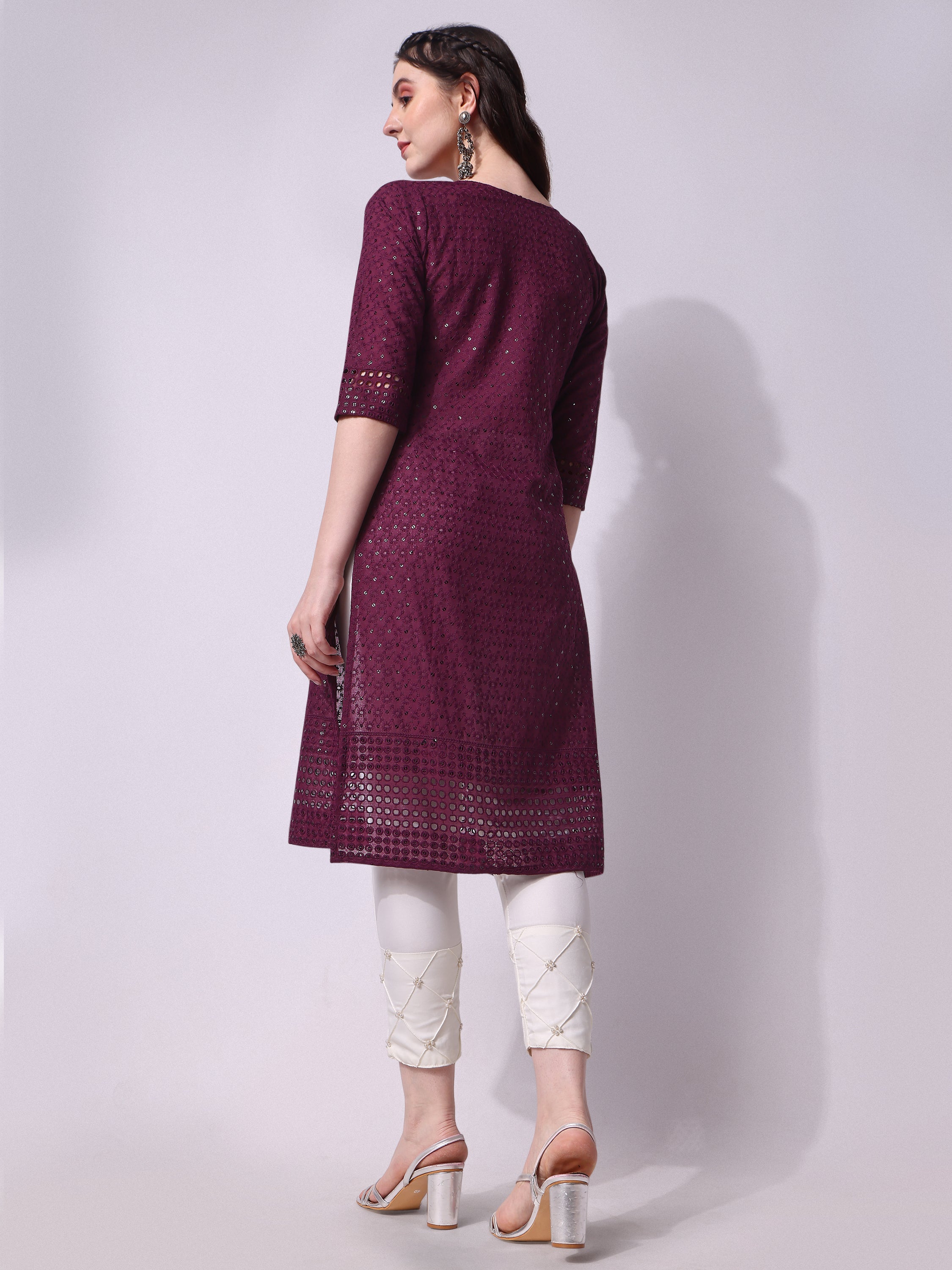 Embroidered kurta with pant