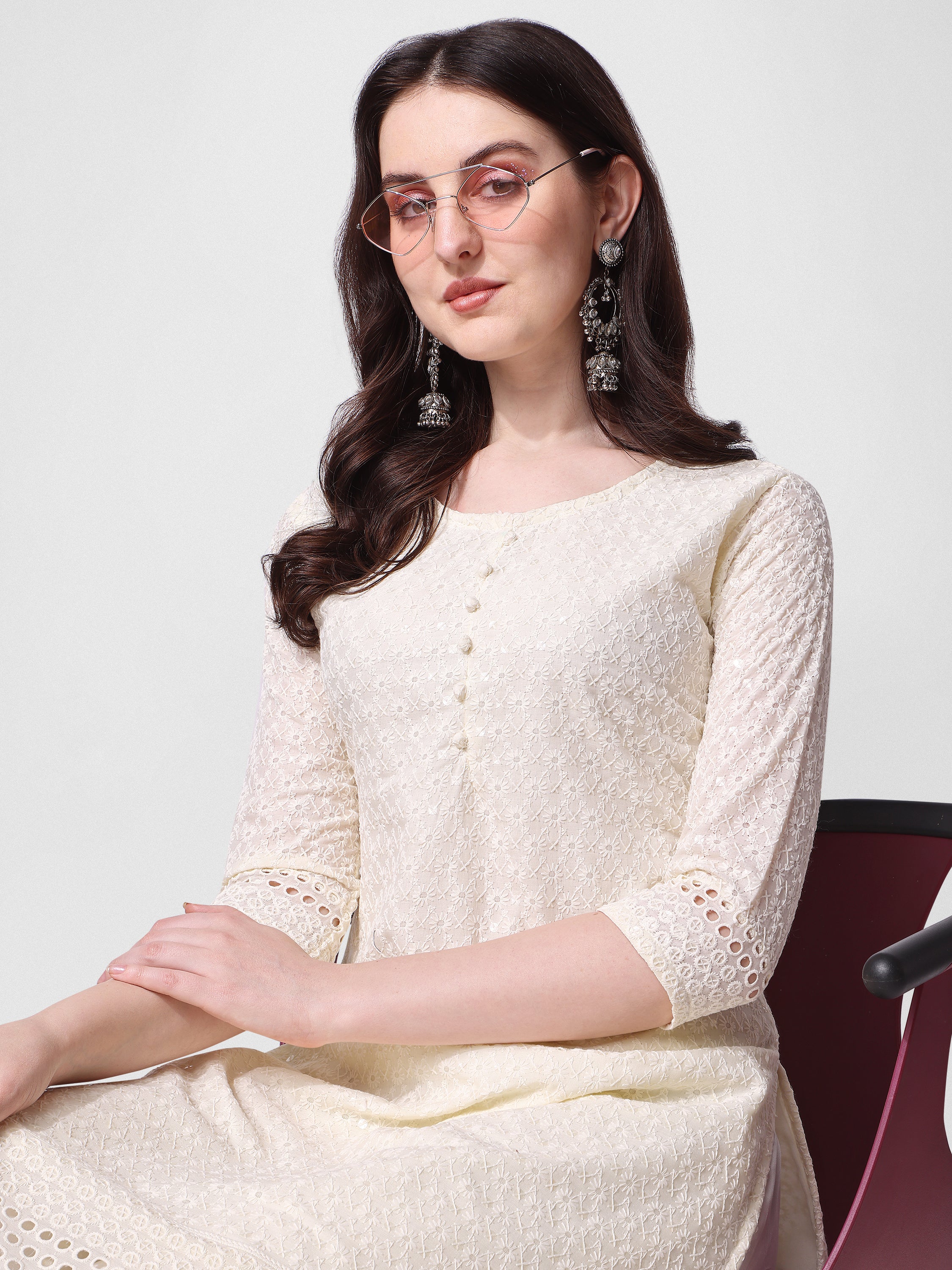 Embroidered kurta with pant