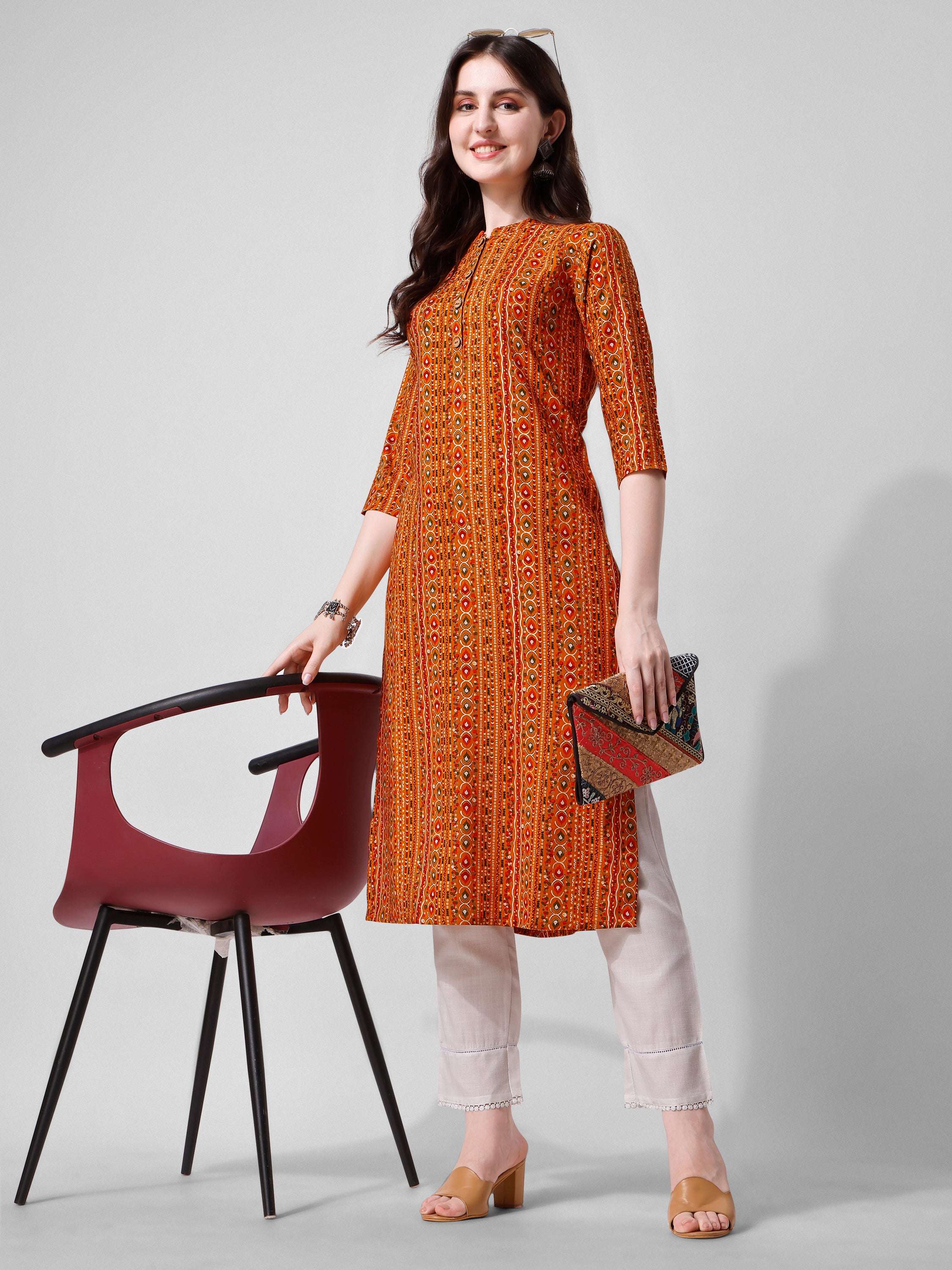 Ehtnic Motif Printed Kurta