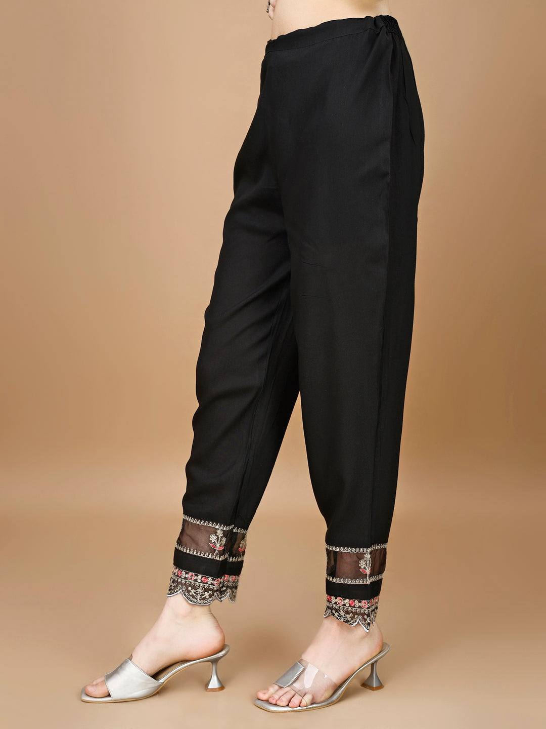 Floral Printed & Embroidered Anarkali Kurta with Embroidered Pant & dupatta Premium Luxury