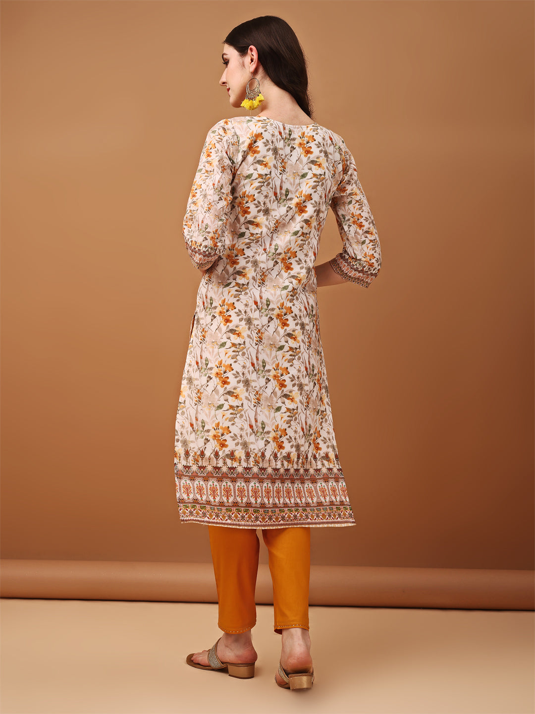 Hand Embroidered,Schiffli & Printed kurta with pant & Printed  Dupatta