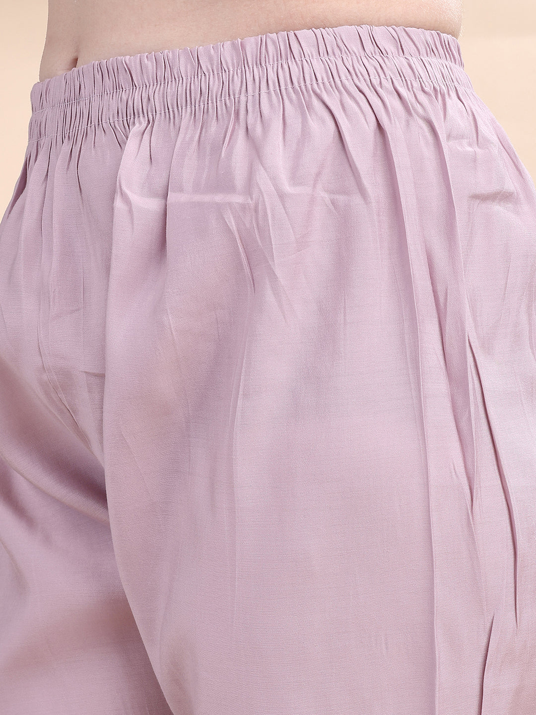 Applique Beads & Lace Embroidered Kurta with pant & Dupatta