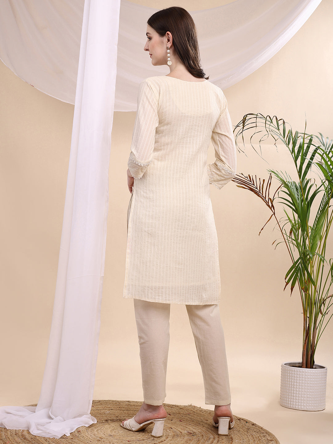 Mirror and Hand embroidered Co ords