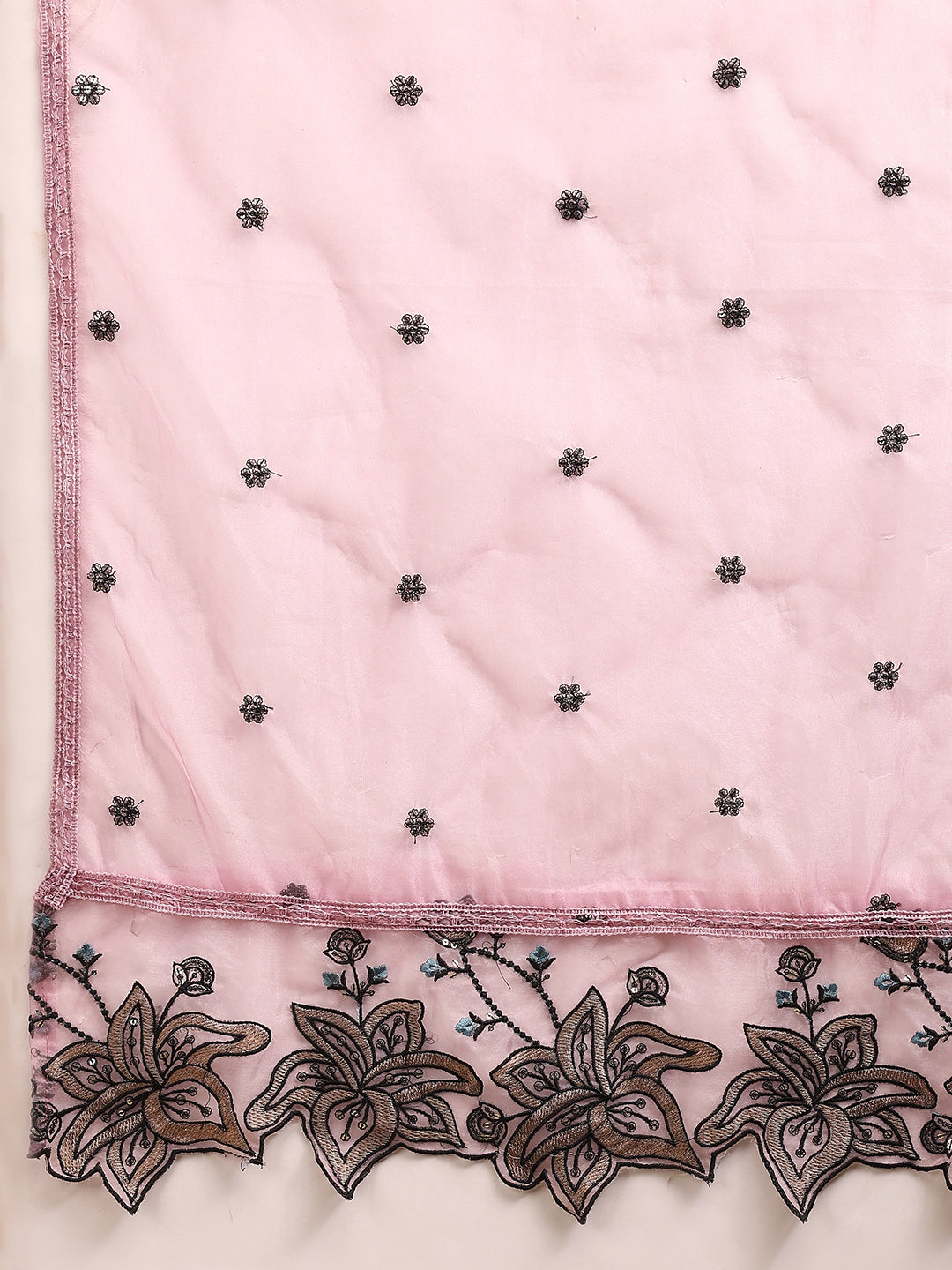 Embroidered Kurta with Pant & Embroidered Dupatta